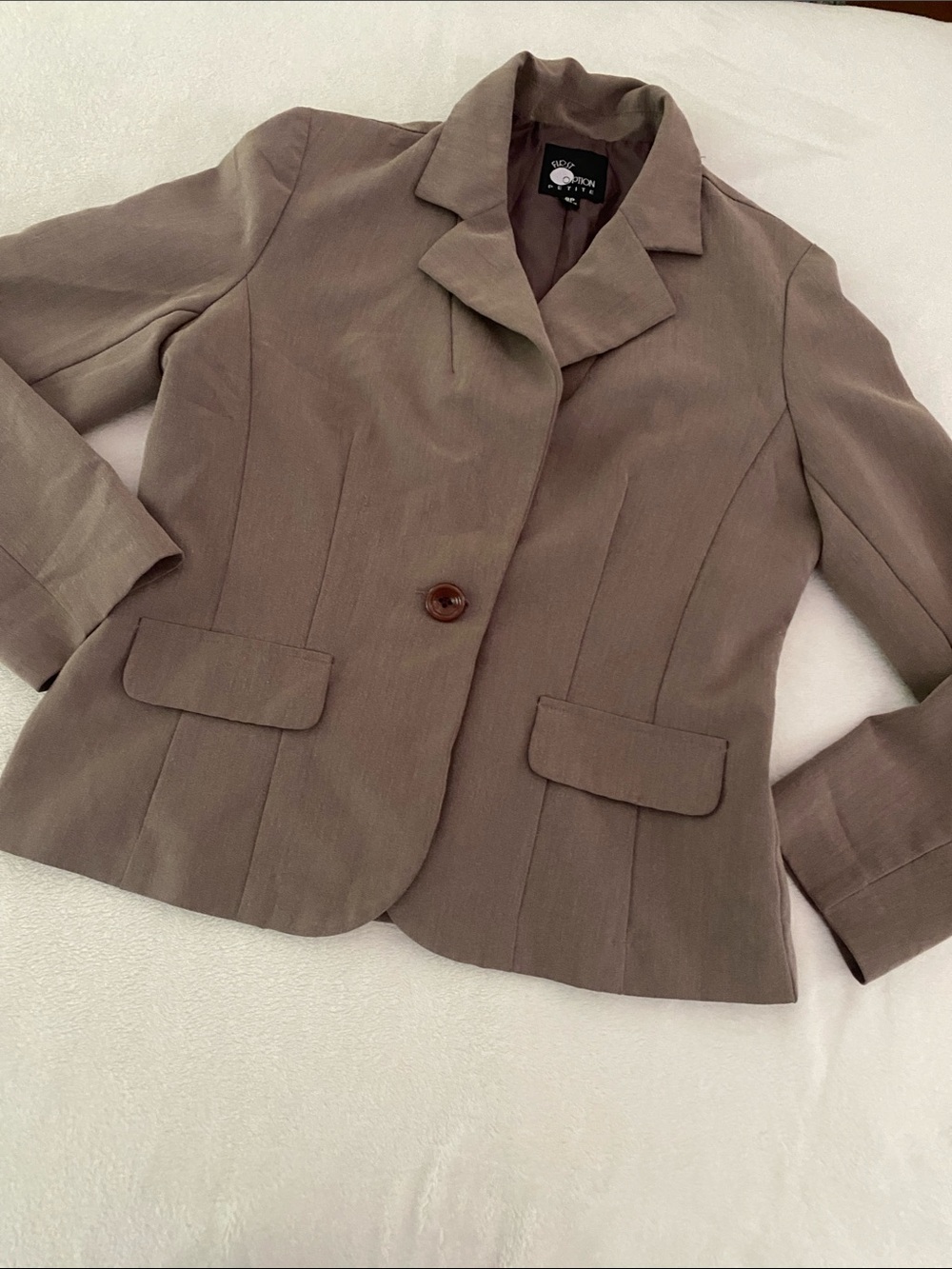 Wilsons Taupe Single-Button Blazer